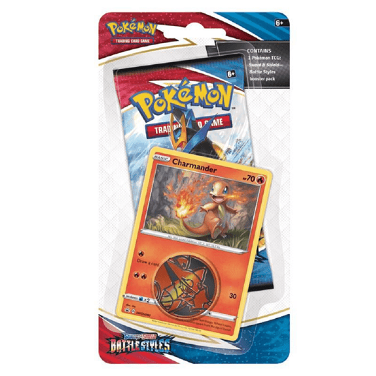 Pokemon: Sword & Shield Battle Styles Blister Pack (Includes Charmander Promo) - Collector Store LLC