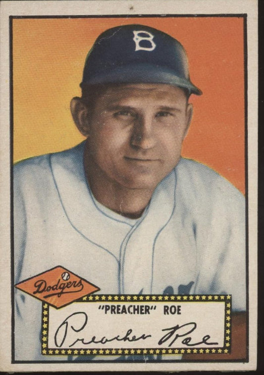 Preacher Roe 1952 Topps 66 Brooklyn Dodgers PR - Collector Store LLC