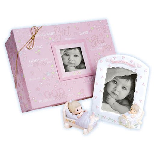 Precious Moments: God Bless This Baby Girl Picture Frame - Collector Store LLC