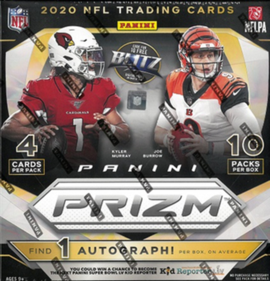 2020 Panini Prizm Football Mega Box (Neon Green Pulsar Prizms)