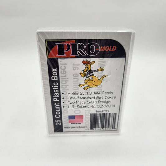 Pro - Mold: 25 Card Plastic Slide Box - Collector Store LLC