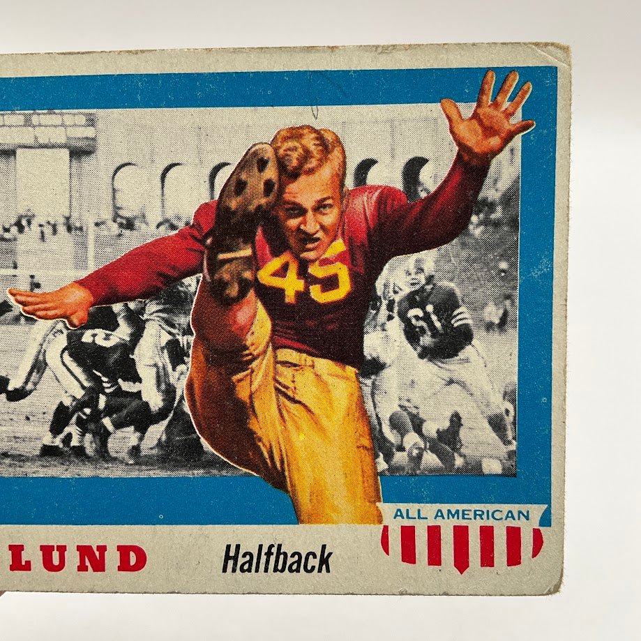 Pug Lund 1955 Topps All American RC #79 VG - Collector Store LLC