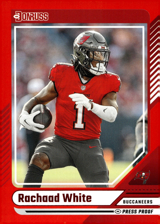 Rachaad White 2024 Panini Donruss Press Proof Red #267 - Collector Store LLC