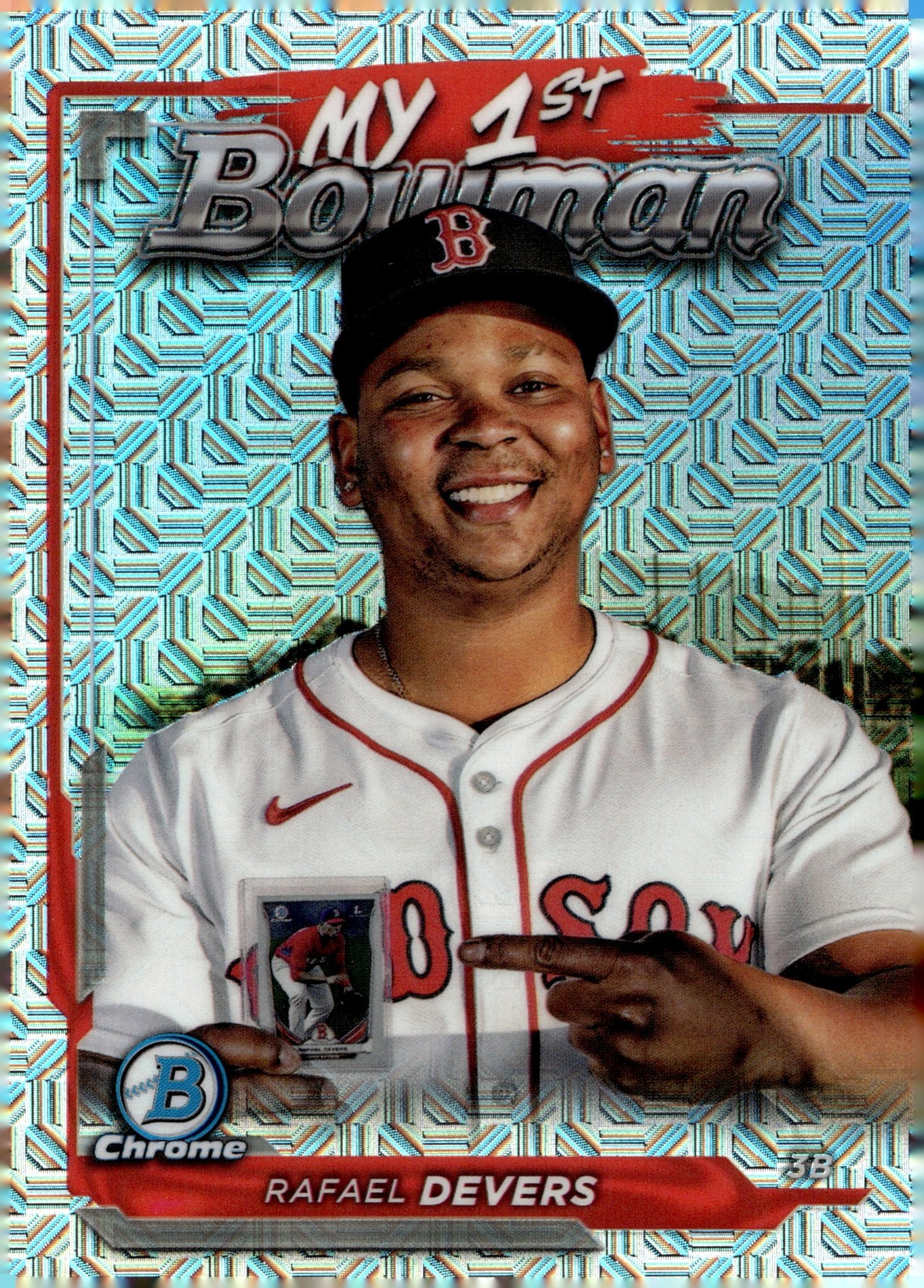 Rafael Devers 2024 Bowman Chrome My 1st Bowman Mojo Refractor #M1B - 10 #1 - Collector Store LLC