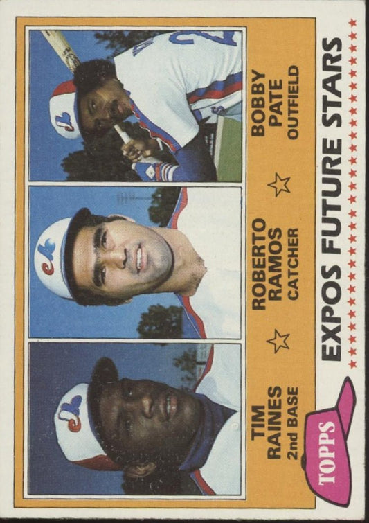 Raines / Ramos / Pate 1981 Topps Future Stars RC #479 - Collector Store LLC