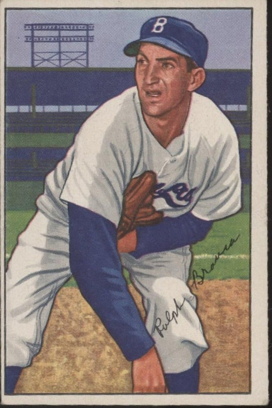 Ralph Branca 1952 Bowman 96 Brooklyn Dodgers VG - Collector Store LLC