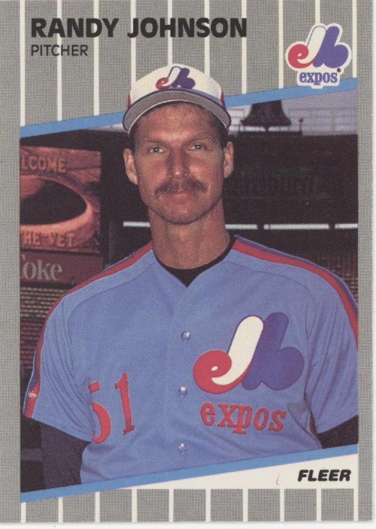 Randy Johnson 1989 Fleer Marlboro Sign Error #381 NM - Collector Store LLC