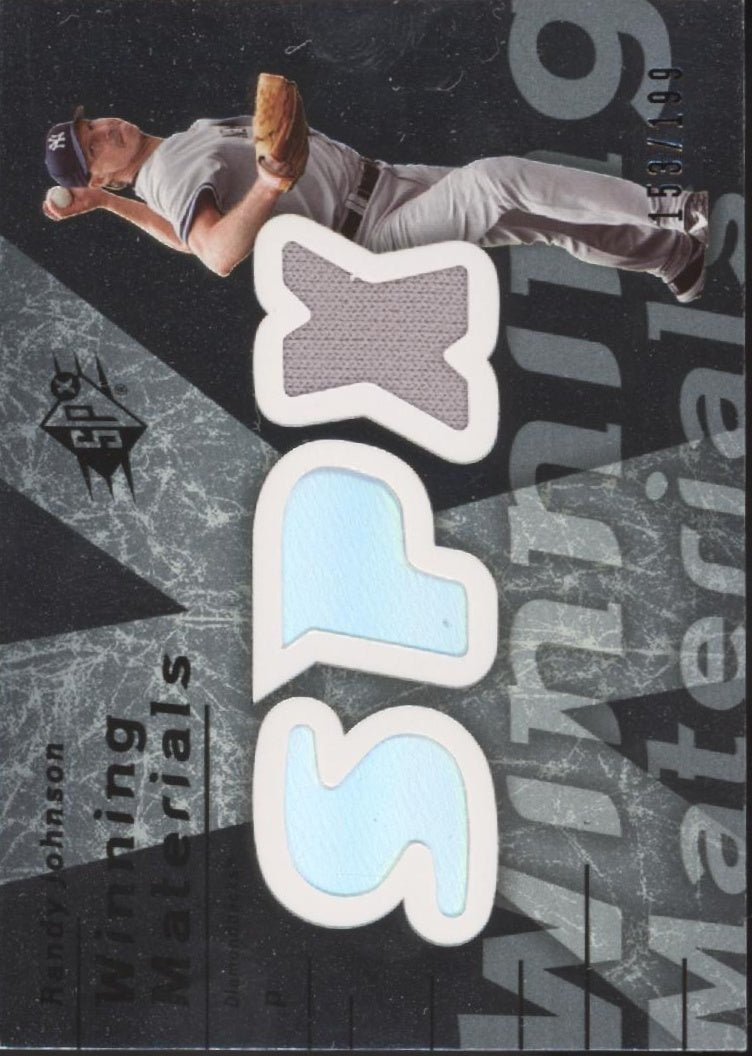 Randy Johnson 2007 Upper Deck SPX Winning Materials Swatch #WM - RJ - Collector Store LLC