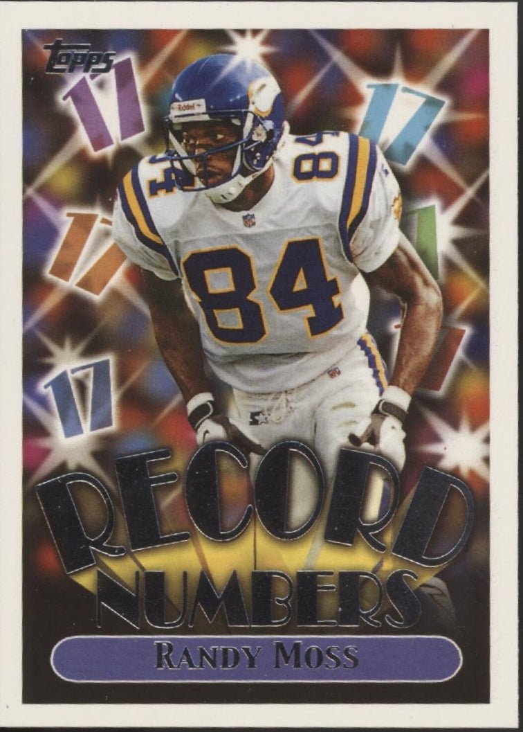 Randy Moss 1999 Topps Record Numbers 17 #RN1 - Collector Store LLC