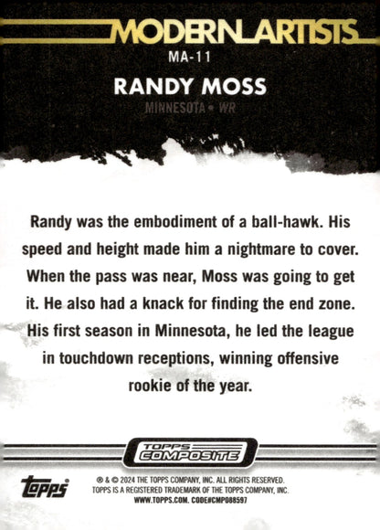 Randy Moss 2023 Topps Composite Gallery Modern Artists #MA - 11 - Collector Store LLC