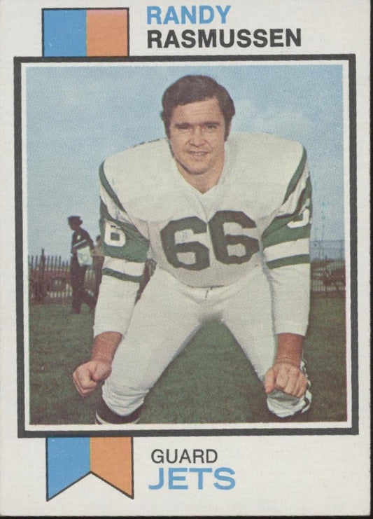 Randy Rasmussen 1973 Topps RC #99 New York Jets EX - Collector Store LLC