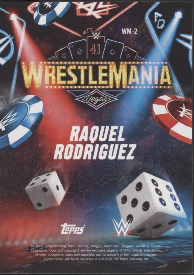 Raquel Rodriguez 2025 Topps Wrestlemania WM - 2 - Collector Store LLC