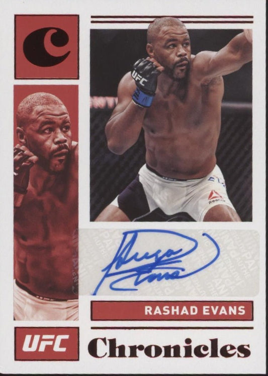 Rashad Evans 2021 Panini Chronicles Red Auto #CS - REV - Collector Store LLC