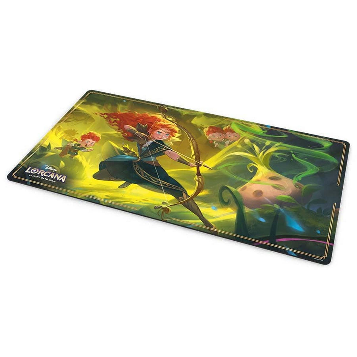 lorcana card mat Disney - Lorcana: Wilds Unknown Playmat Display/Deck:Amber Ruby Best Sellers The Disney Lorcana playmat Disney Lorcana Deck Building