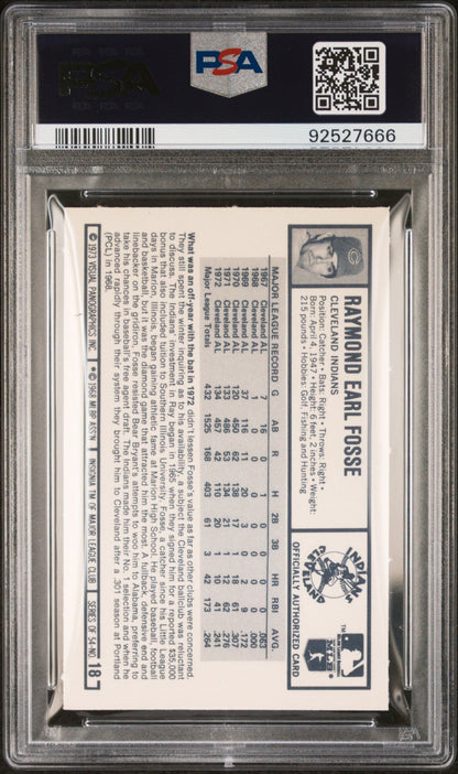 Ray Fosse 1973 Kellogg's #18 PSA 9 - Collector Store LLC