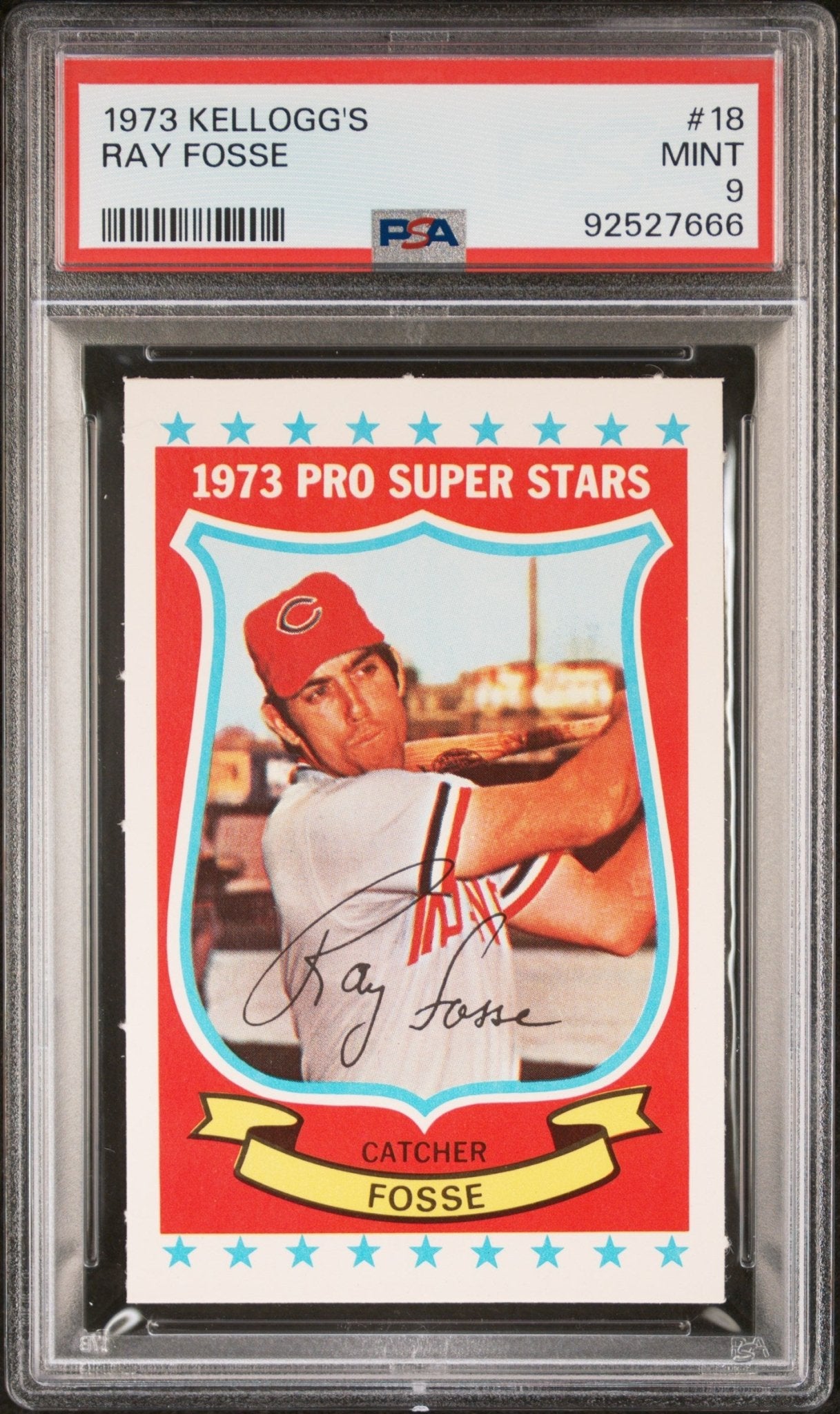 Ray Fosse 1973 Kellogg's #18 PSA 9 - Collector Store LLC