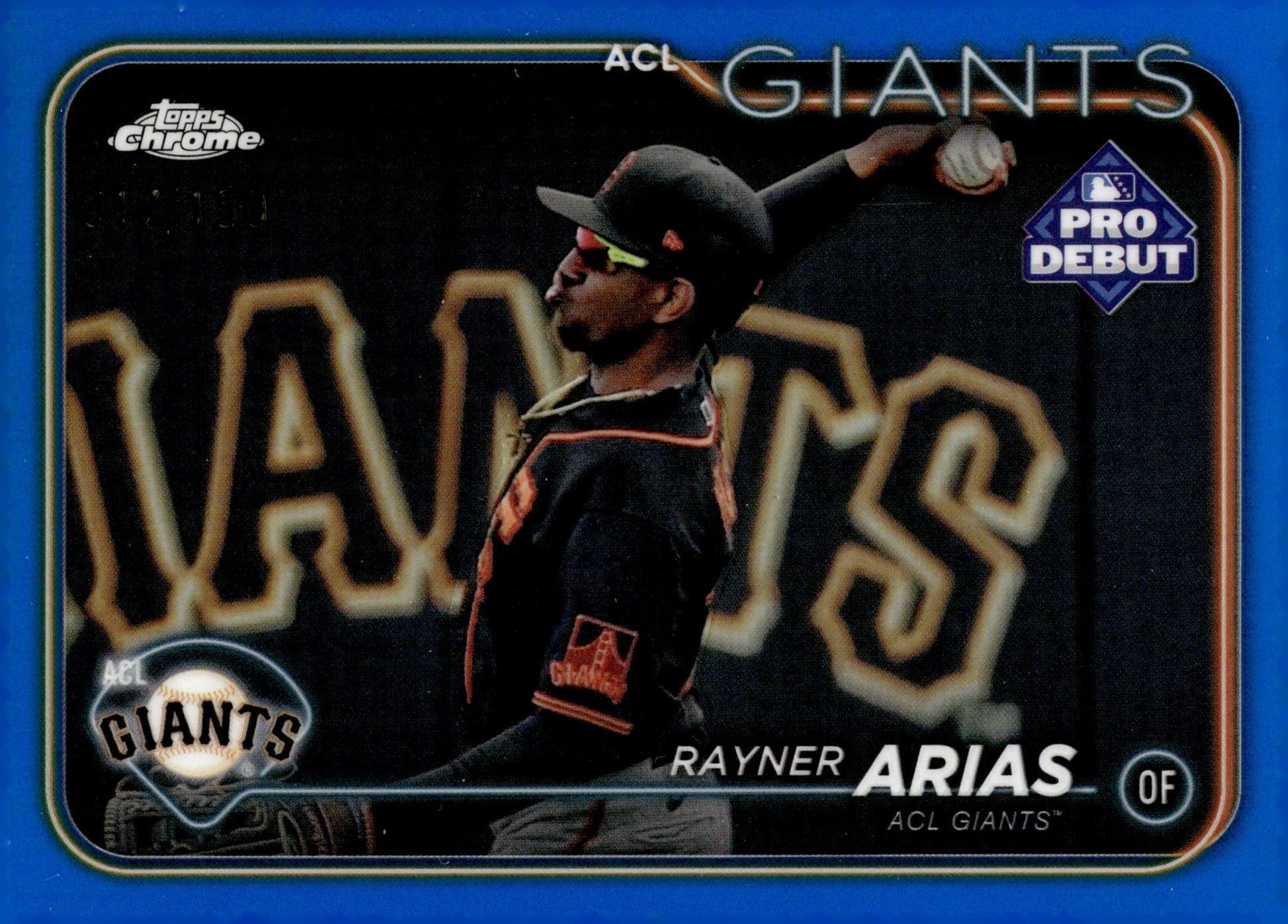Rayner Arias 2024 Topps Chrome Pro Debut Blue Refractor #PDC - 78 - Collector Store LLC
