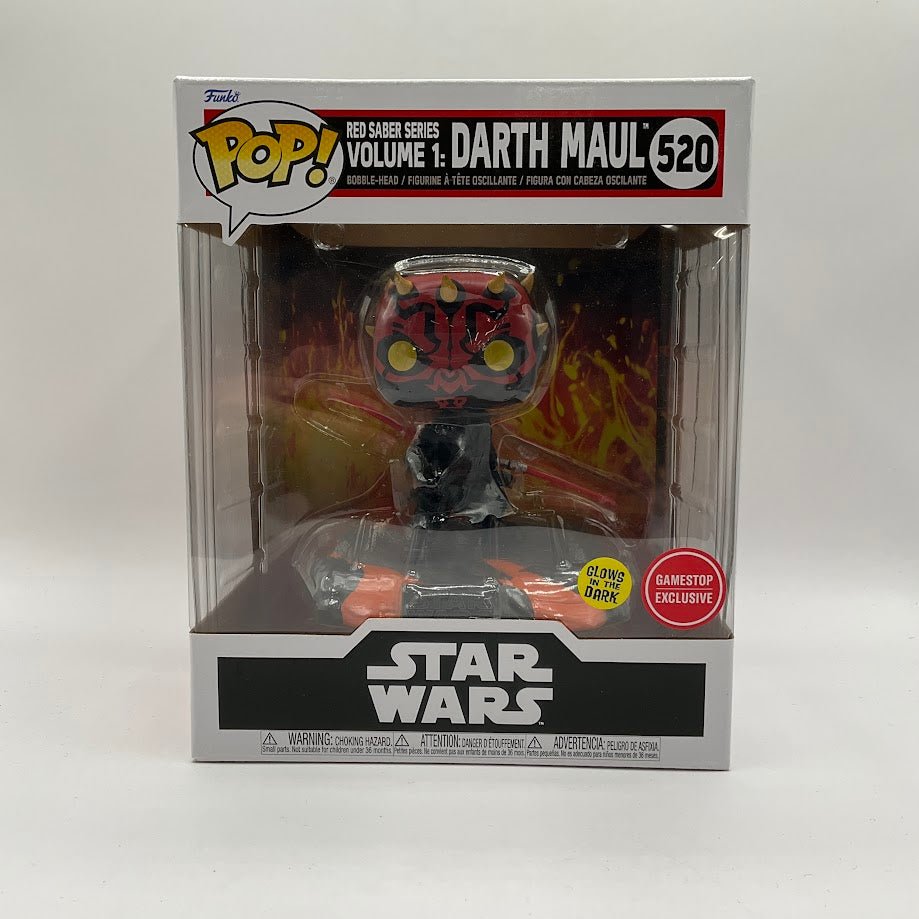 Red Saber Series Vol 1: Darth Maul Funko Pop! Star Wars #520 GITD GameStop - Collector Store LLC