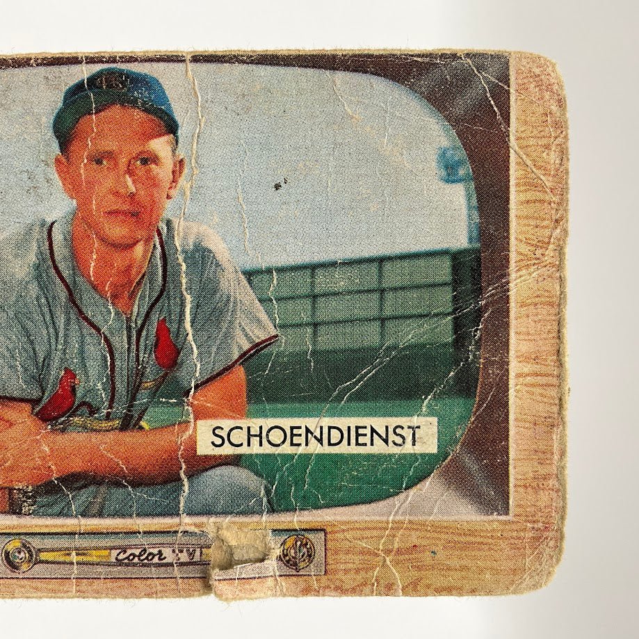 Red Schoendienst 1955 Bowman #29 St. Louis Cardinals PR - Collector Store LLC