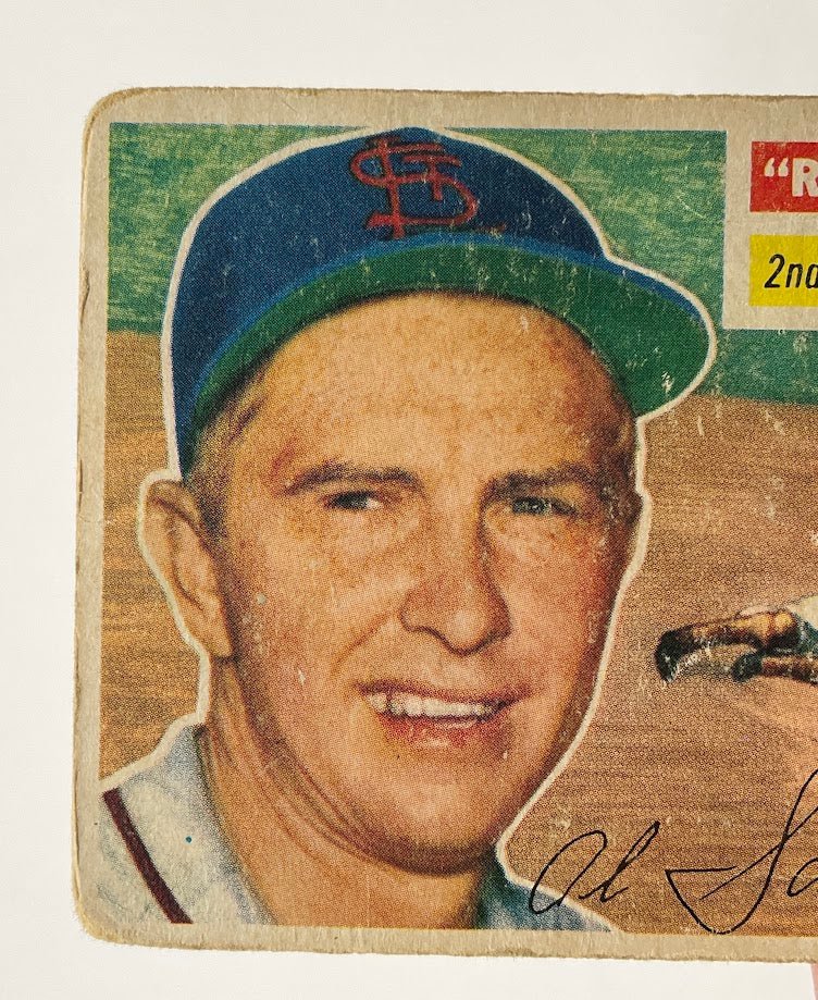 Red Schoendienst 1956 Topps #165 St. Louis Cardinals GD - Collector Store LLC