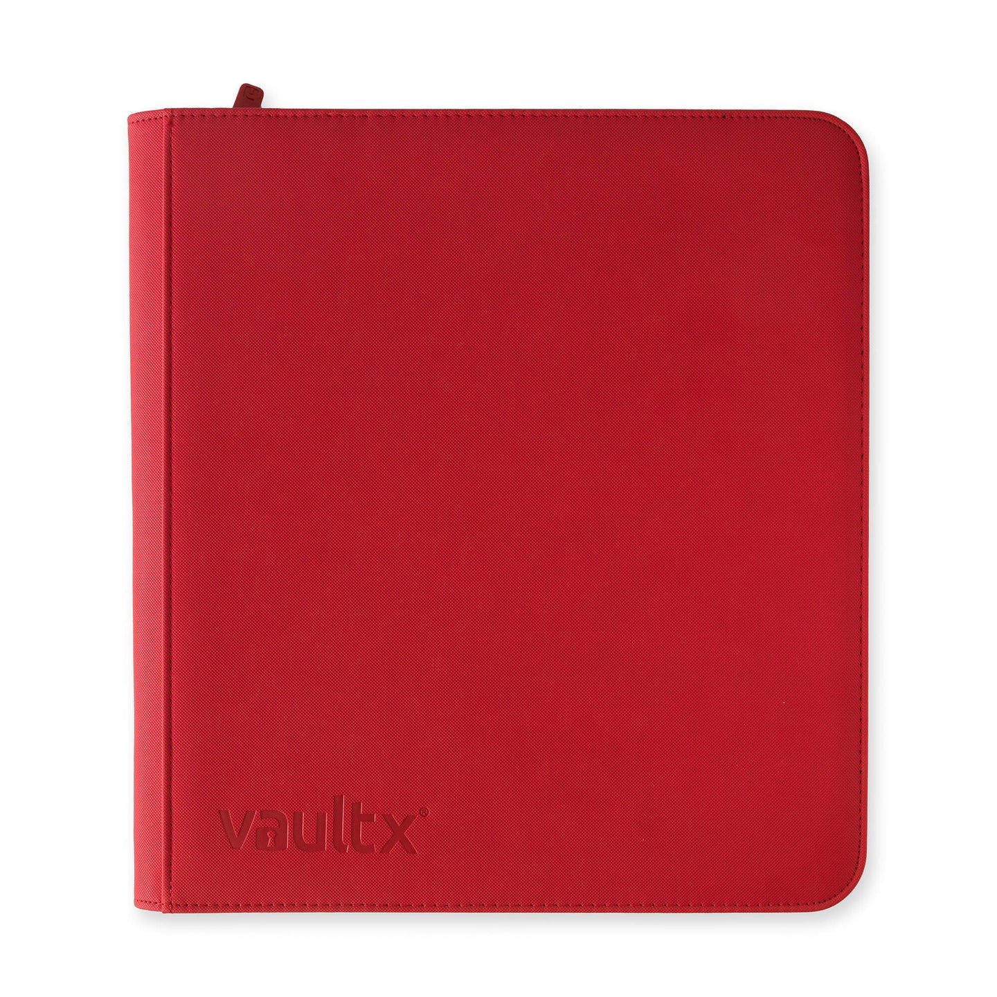 Vaultx 12-Pocket Exo-Tec Zip Binder - Fire Red