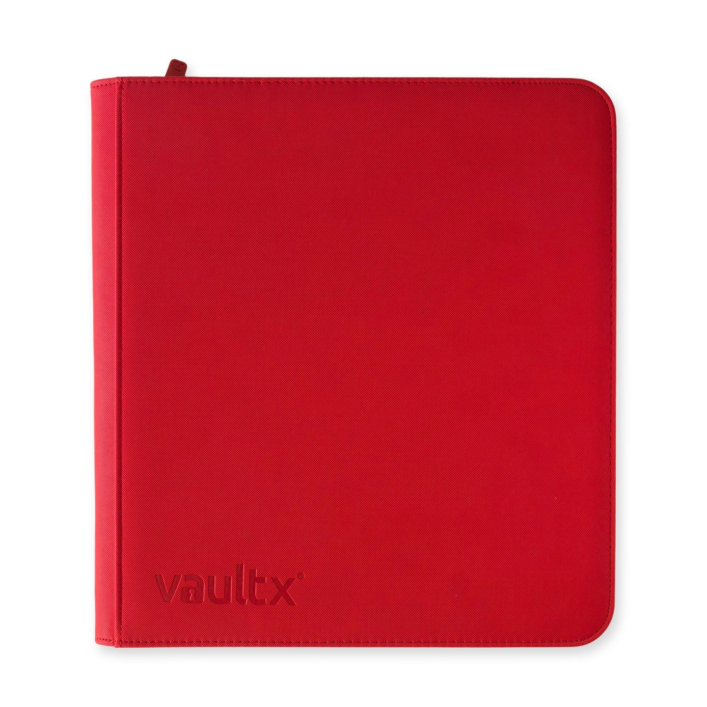 Vaultx 12-Pocket Exo-Tec XL Zip Binder - Fire Red