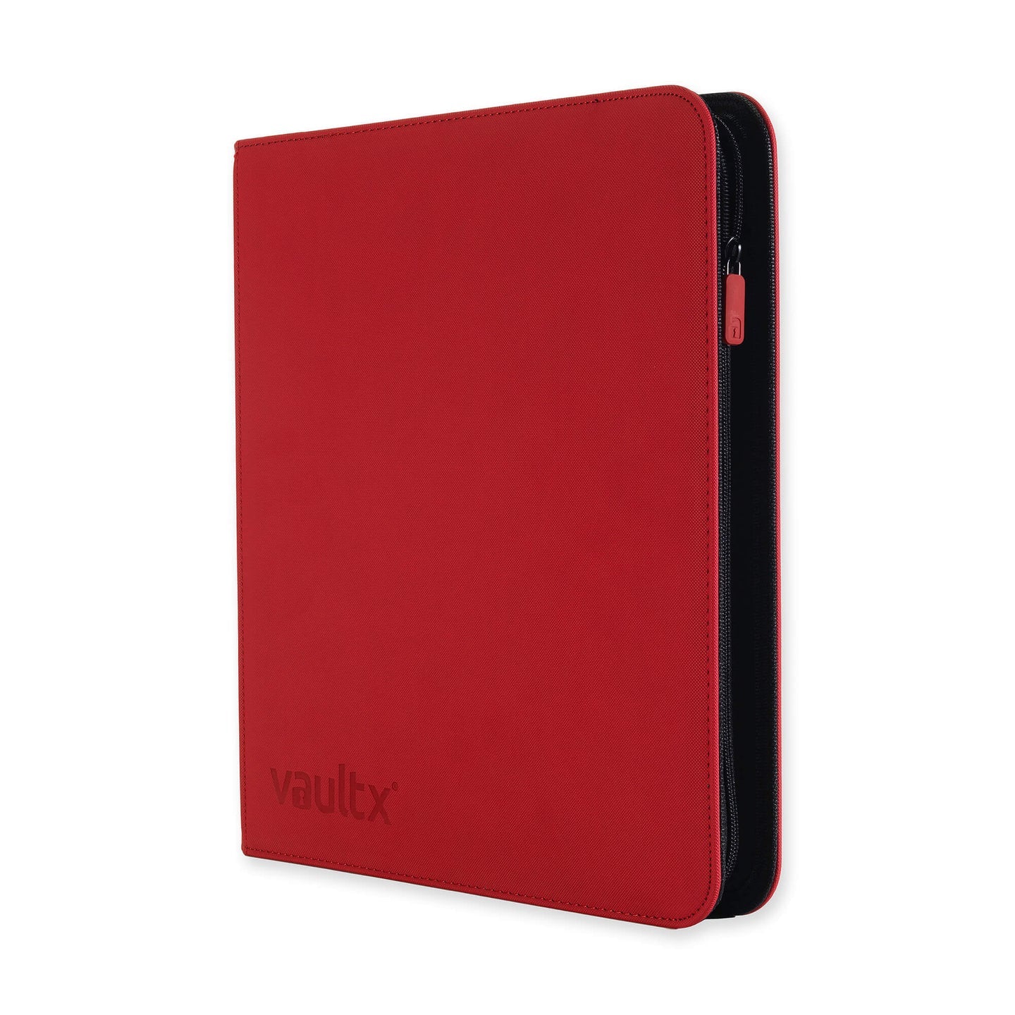 Vaultx 12-Pocket Exo-Tec Zip Binder - Fire Red
