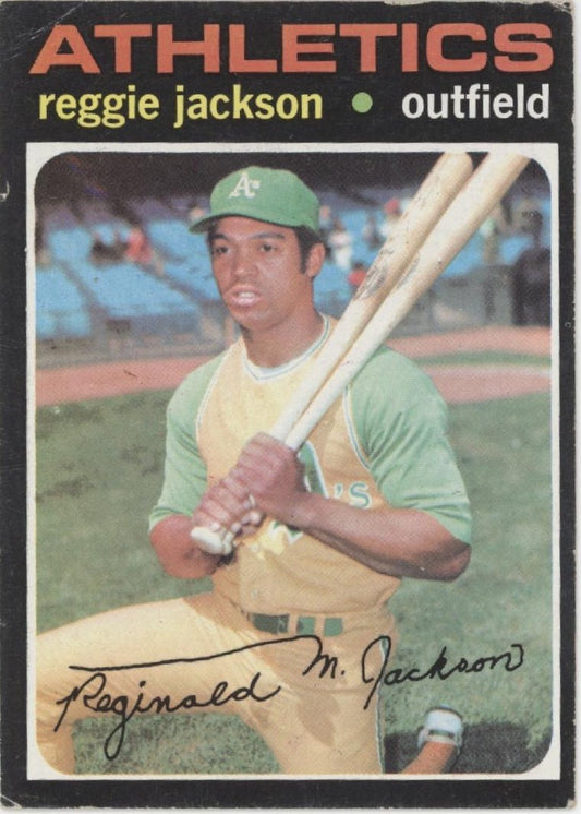 Reggie Jackson 1971 Topps #20 Oakland Athletics VG #3 - Collector Store LLC