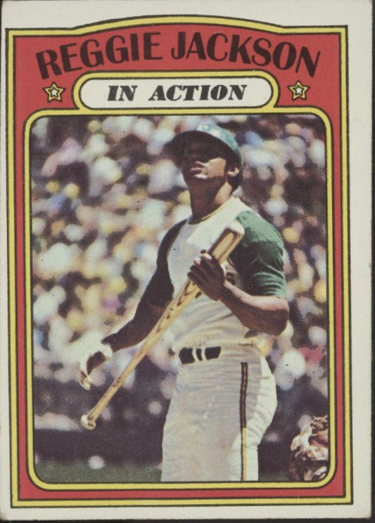 Reggie Jackson 1972 Topps In Action #436 Oakland Athletics VG - EX - Collector Store LLC