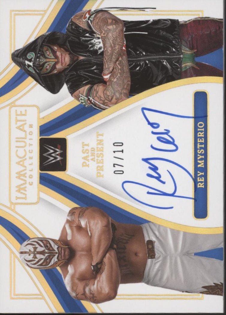 Rey Mysterio 2023 Immaculate Collection Smack Down Past & Present Auto 07/10 - Collector Store LLC