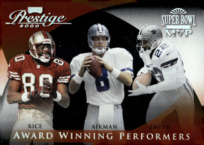 Rice / Aikman / Smith 2000 Playoff Prestige Super Bowl MVP #AW - 16 - Collector Store LLC