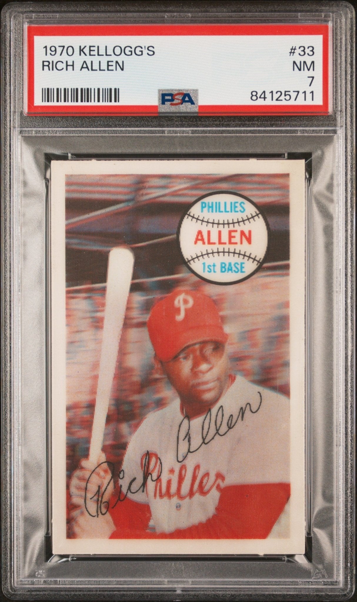 Rich Allen 1970 Kellogg's 33 PSA 7 - Collector Store LLC