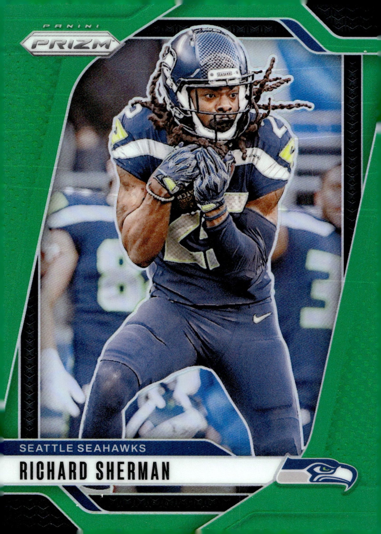 Richard Sherman 2024 Panini Prizm Green Prizm #265 - Collector Store LLC