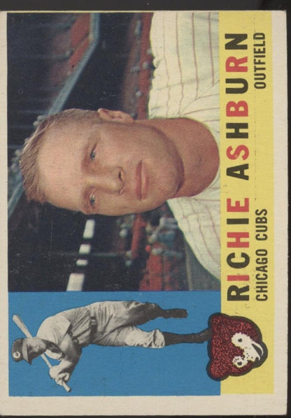 Richie Ashburn 1960 Topps #305 Chicago Cubs VG - EX - Collector Store LLC
