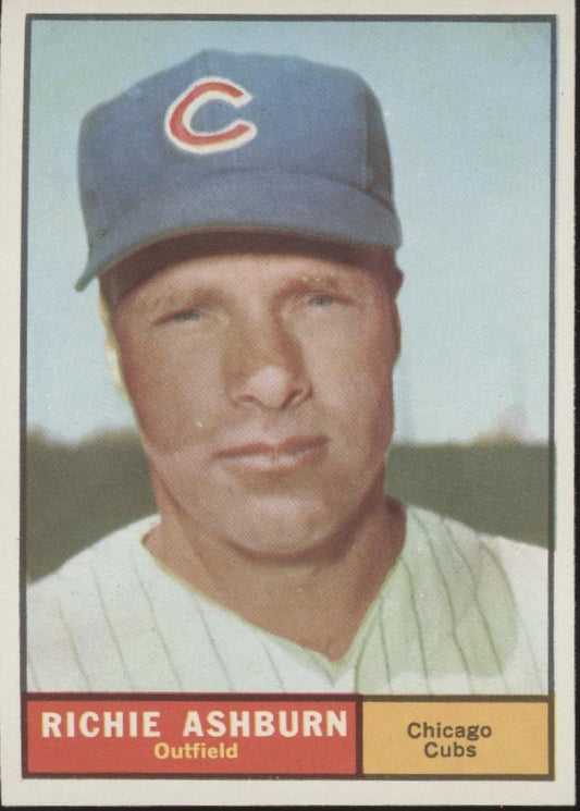 Richie Ashburn 1961 Topps #88 Chicago Cubs EX - NM - Collector Store LLC