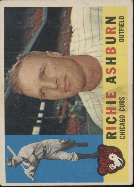 Richie Ashburn 1962 Topps #305 Chicago Cubs VG - Collector Store LLC