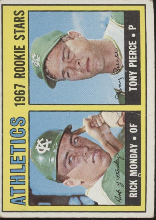 Rick Monday / Tony Pierce 1967 Topps Athletics Rookie Stars RC #542 VG - Collector Store LLC