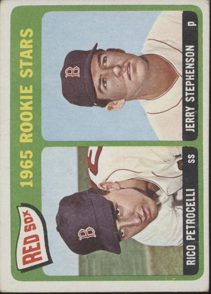 Rico Petrocelli / Jerry Stephenson 1965 Topps Rookies Star #74 Boston Red Sox VG - Collector Store LLC