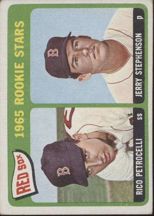 Rico Petrocelli / Jerry Stephenson 1965 Topps Rookies Star #74 Boston Red Sox VG - Collector Store LLC