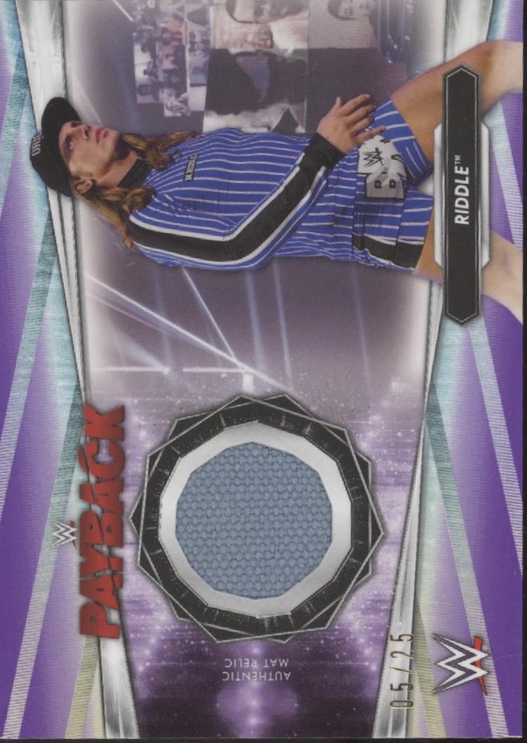 Riddle 2021 Topps WWE Payback Swatch 05/25 #MR - R - Collector Store LLC