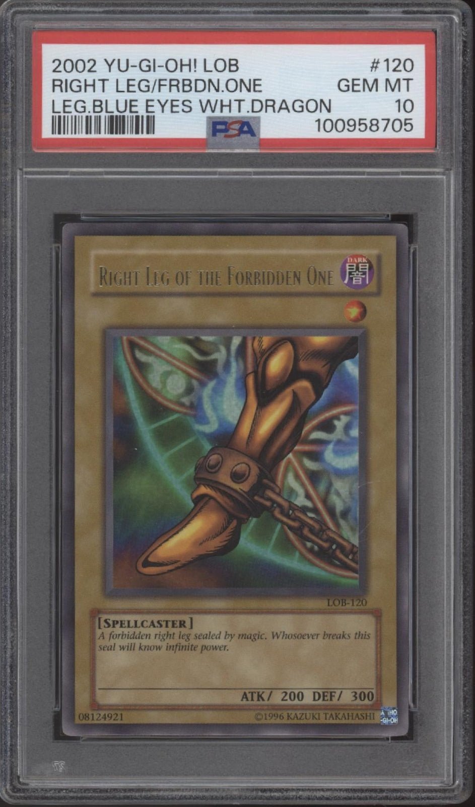 Right Left of the Forbidden One Yu - Gi - Oh! Legend of Blue Eyes #120 PSA 10 - Collector Store LLC