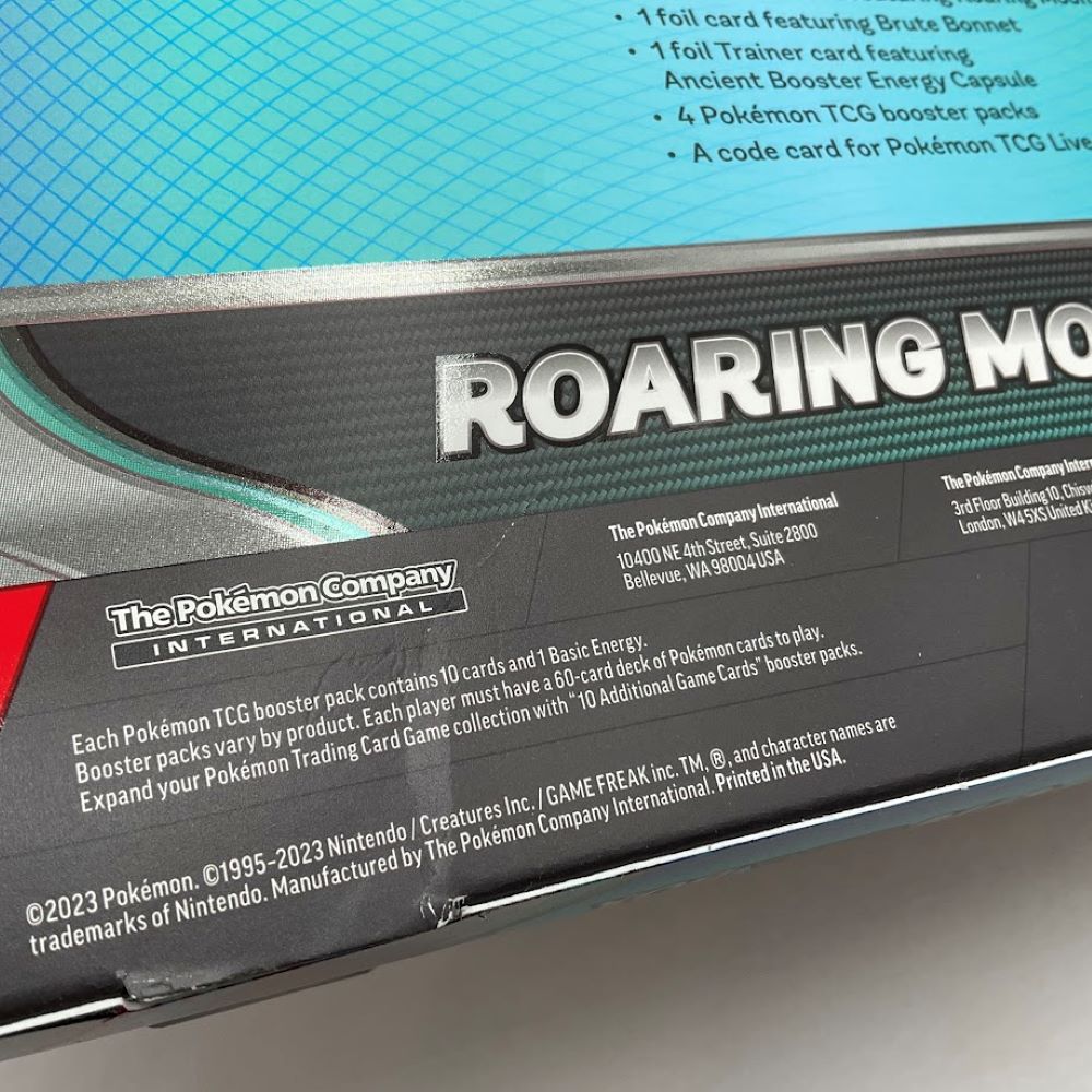 Pokemon: Roaring Moon ex Box #1 *See Pictures for Condition*