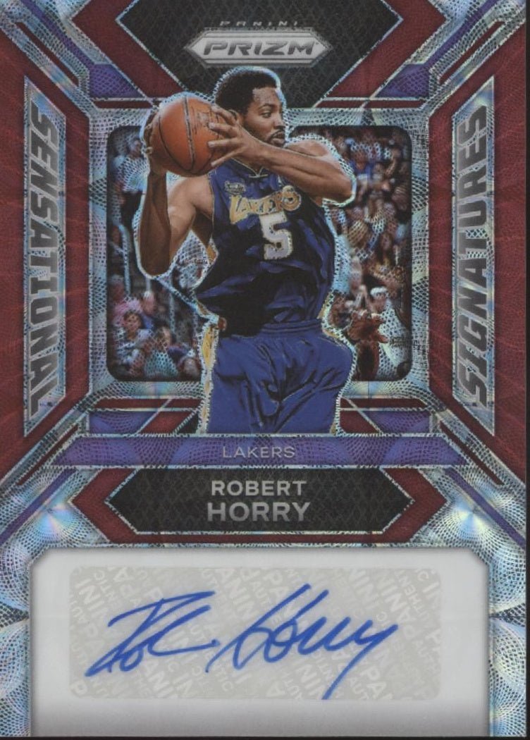 Robert Horry 2023 - 24 Panini Prizm Sensational Signatures Scope Prizm Auto 58/88 - Collector Store LLC