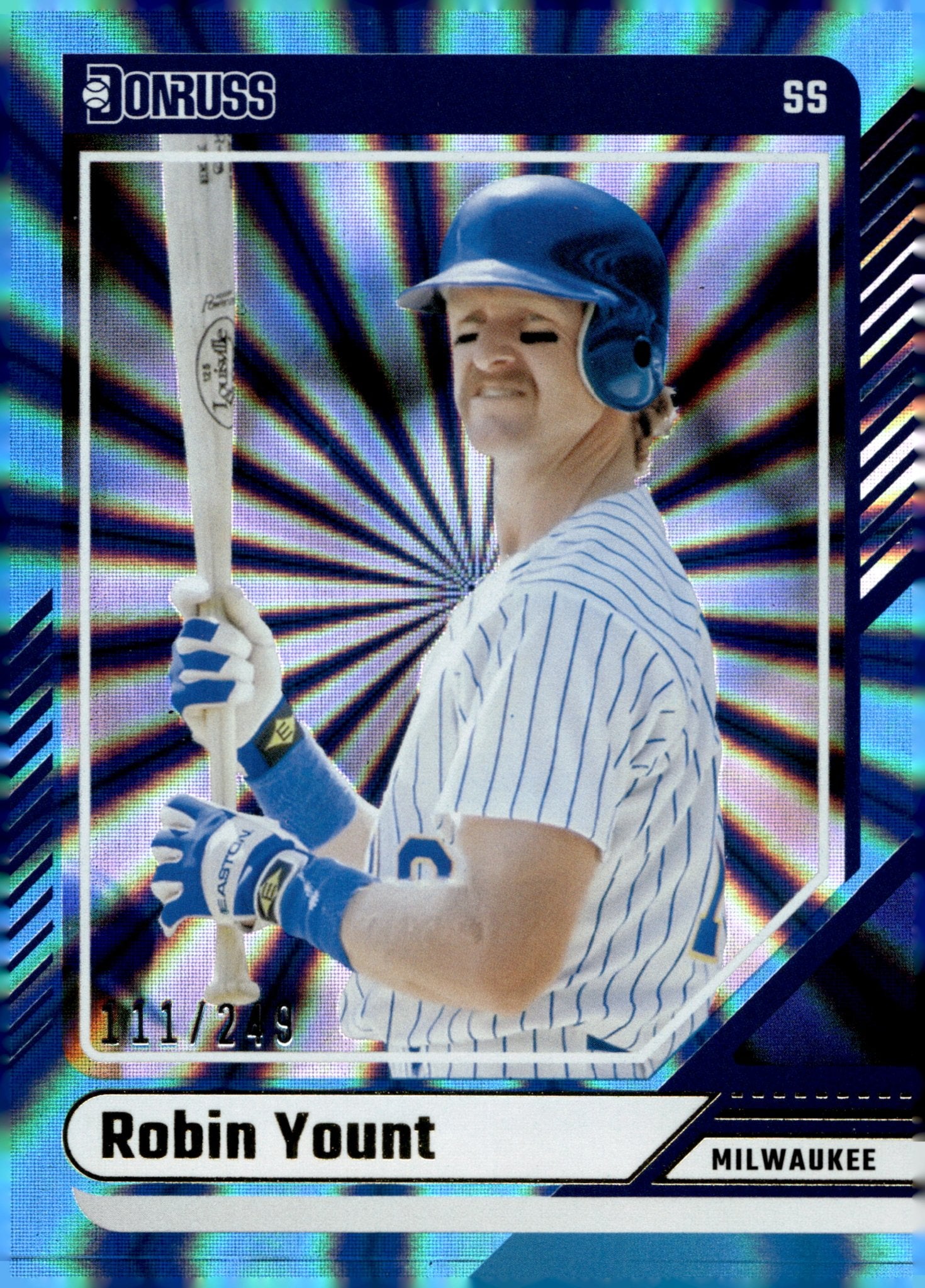 Robin Yount 2024 Panini Donruss Carolina Blue Laser 111/249 #20 - Collector Store LLC