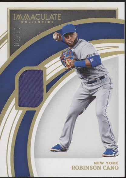 Robinson Cano 2022 Panini Immaculate Collection Swatch 03/10 #80 - Collector Store LLC