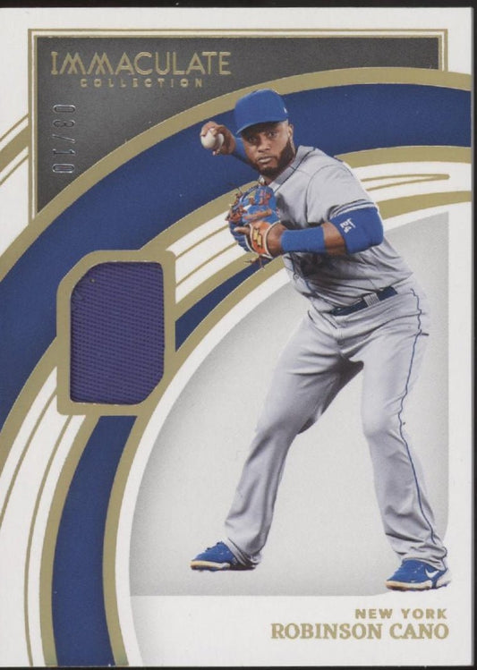 Robinson Cano 2022 Panini Immaculate Collection Swatch 03/10 #80 - Collector Store LLC
