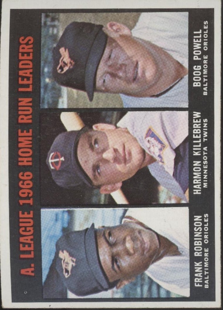 Robinson / Killebrew / Powell 1967 Topps Home Run Leaders #243 VG - Collector Store LLC