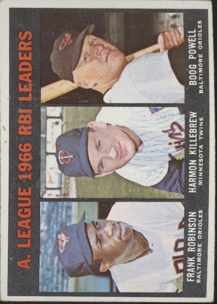 Robinson / Killebrew / Powell 1967 Topps RBI Leaders #241 VG #1 - Collector Store LLC