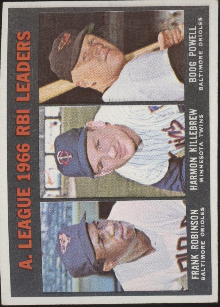 Robinson / Killebrew / Powell 1967 Topps RBI Leaders #241 VG #2 - Collector Store LLC