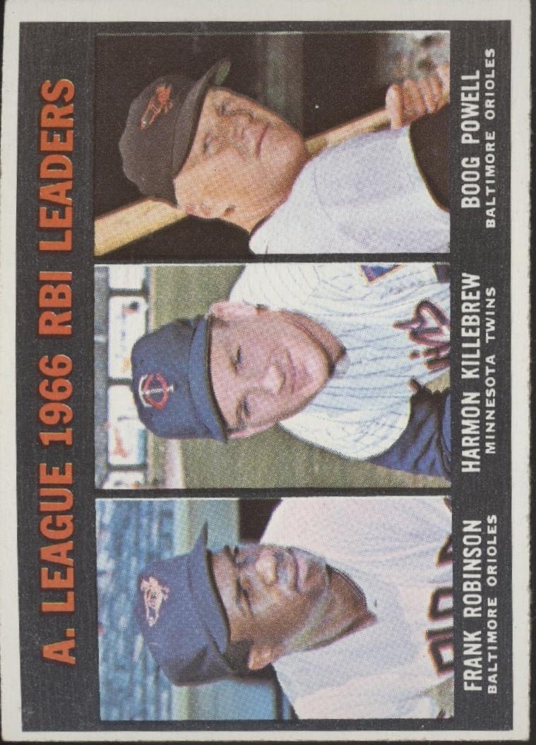 Robinson / Killebrew / Powell 1967 Topps RBI Leaders #241 VG #4 - Collector Store LLC